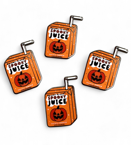 Spooky Juice Box Enamel Pin