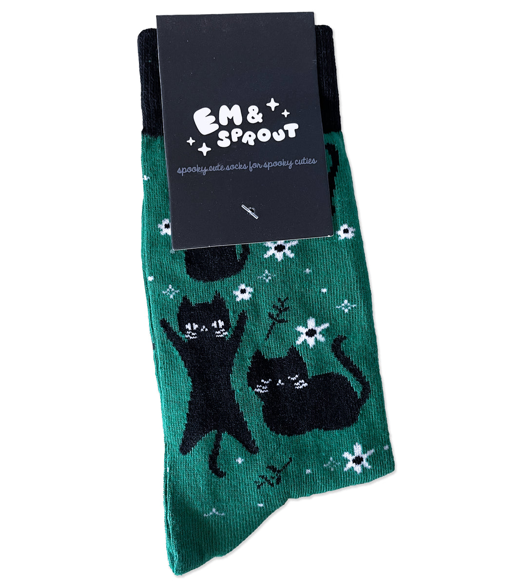 Floral Cats Socks – Em & Sprout