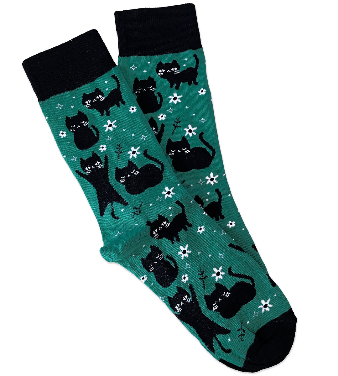 Floral Cats Socks – Em & Sprout