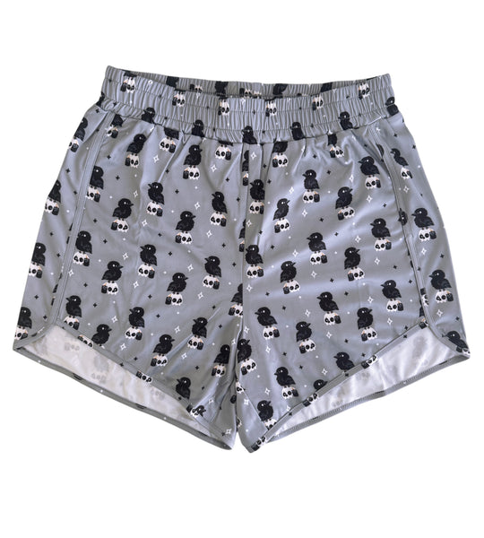 Crow & Skull Shorts - Sizes S to 3X