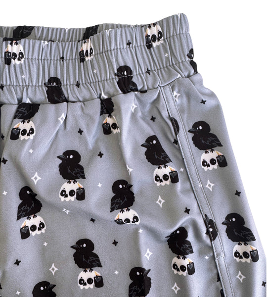 Crow & Skull Shorts - Sizes S to 3X