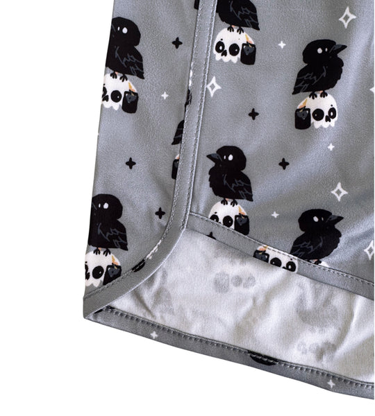 Crow & Skull Shorts - Sizes S to 3X