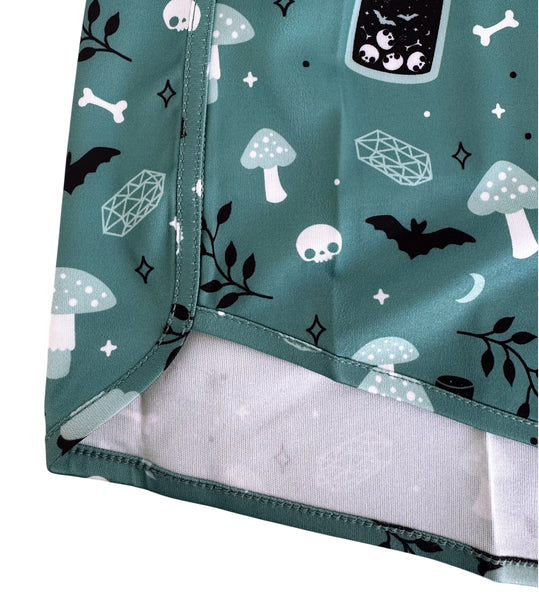Teal Witchy Shorts - Sizes S to 3X