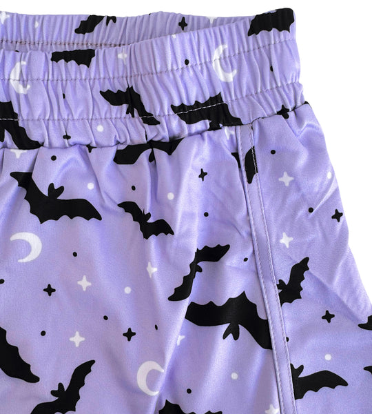 Lavender Bat Shorts - Sizes S to 3X