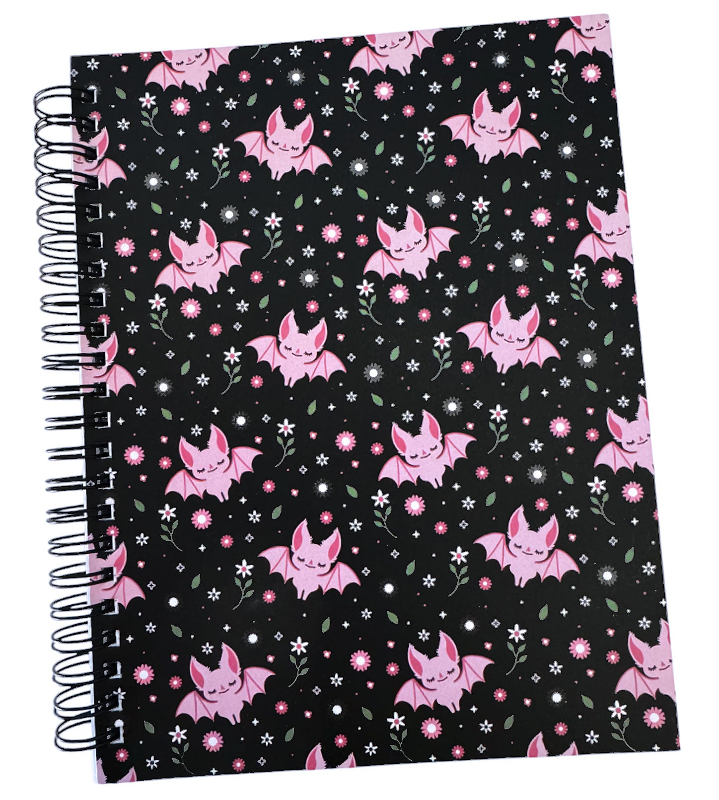 Floral Bats Spiral Bound Note Book