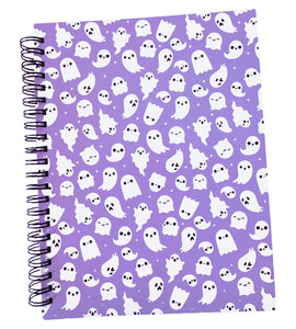 Lavender Ghosts Spiral Bound Note Book