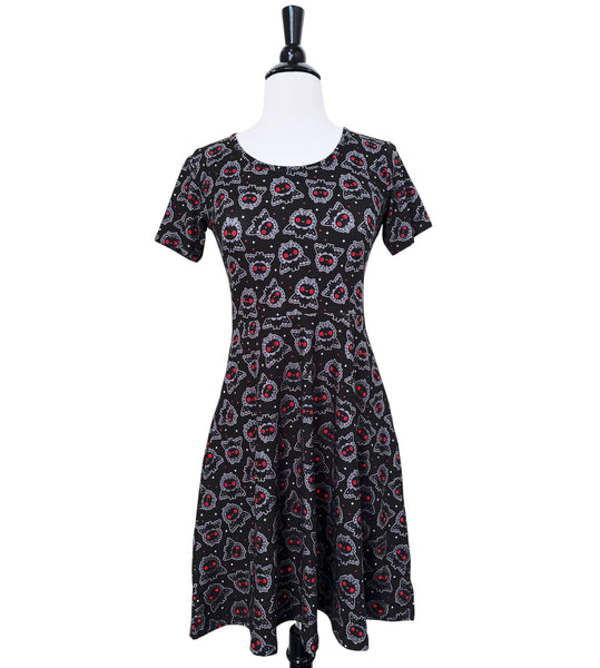 Mothman Skater Dress - Available in sizes S to 3X