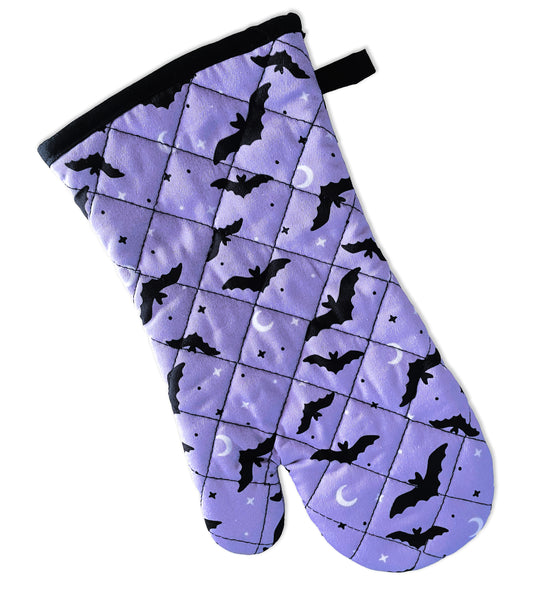 Lavender Bats Oven Mitt