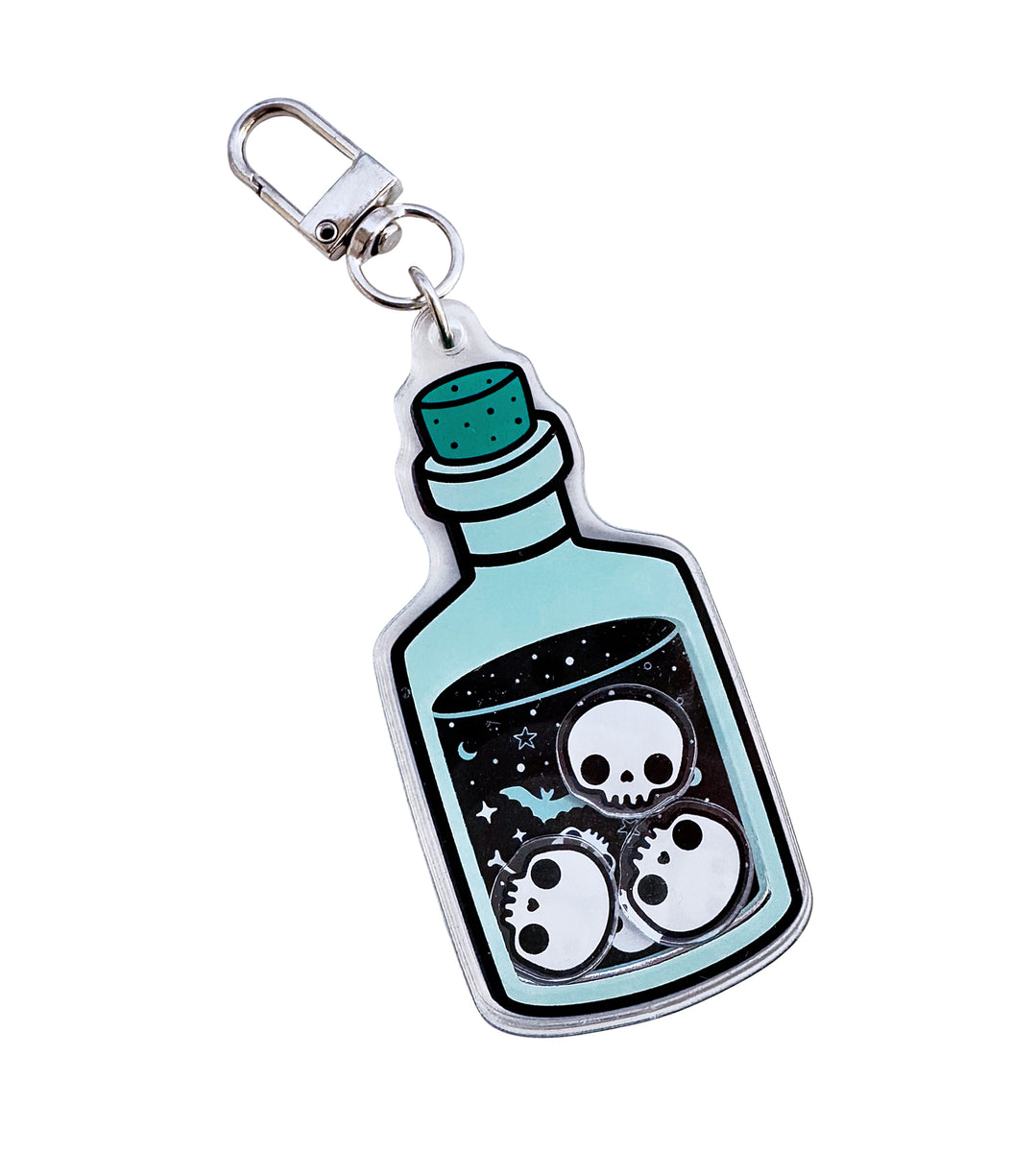 Poison Bottle Shaker Keychain – Em & Sprout