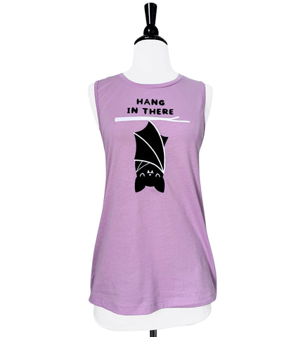 Hang In There Bat Muscle Tank Top