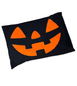 Black Jack O Lantern Pillowcase Standard Size