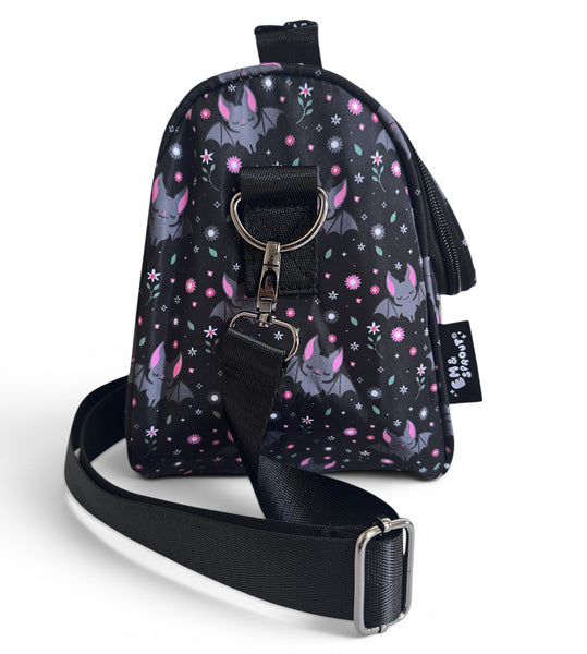 Floral Bats Lunch Crossbody Bag