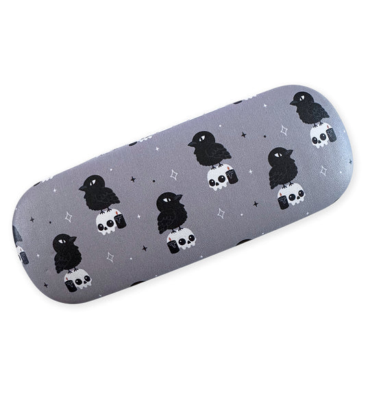 Crow & Skull Eyeglasses Case
