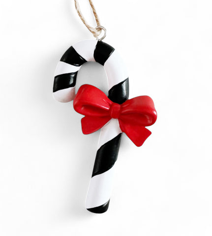 Black Candy Cane Ornament