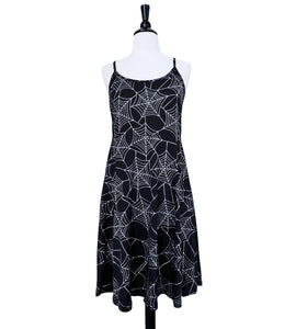 Spiderweb Strappy Night Midi Dress - Sizes S-3X