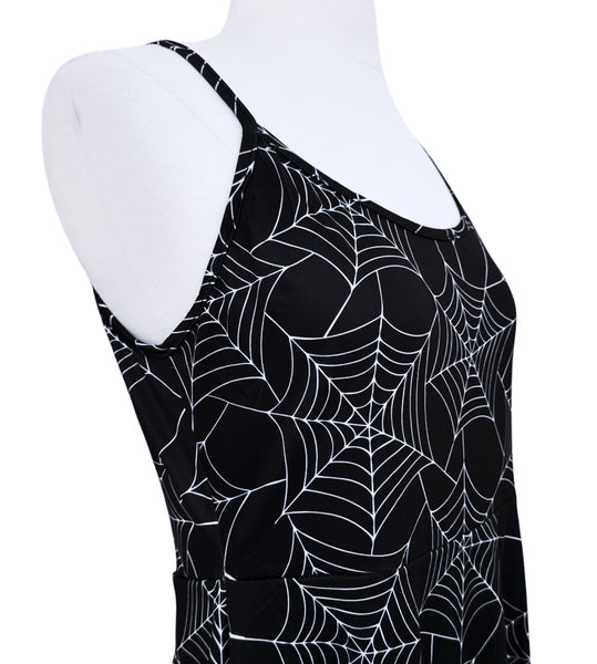Spiderweb Strappy Night Midi Dress - Sizes S-3X