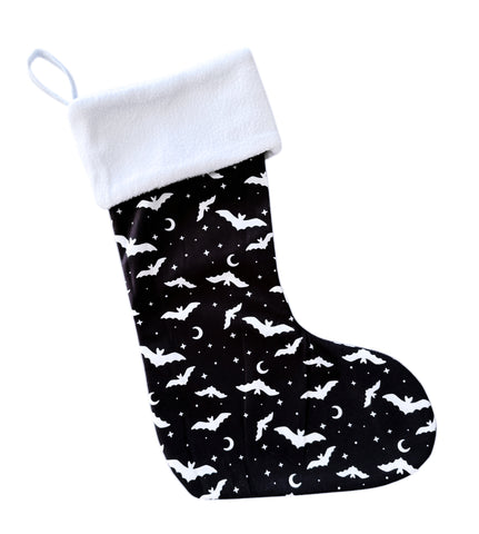 Black Bats Spooky Christmas Stocking