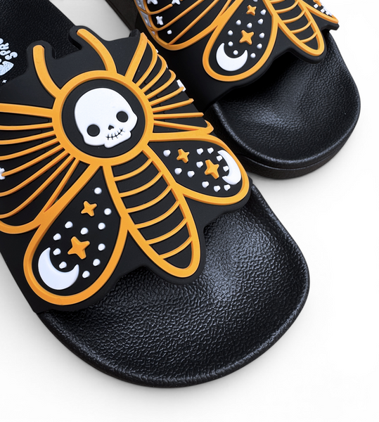 Death's Head Moth Slides Women's Sizes 6 to 11