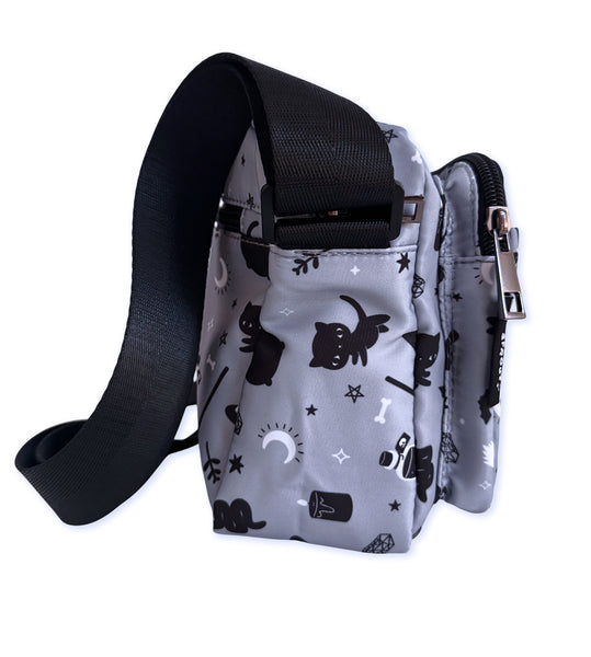 Gray Witchy Crossbody Bag