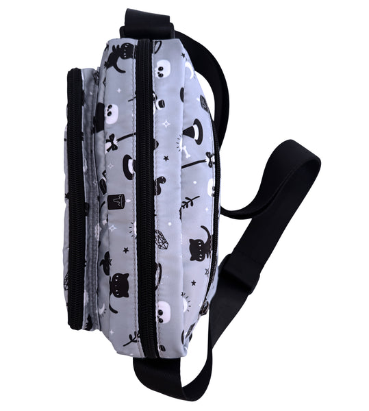 Gray Witchy Crossbody Bag