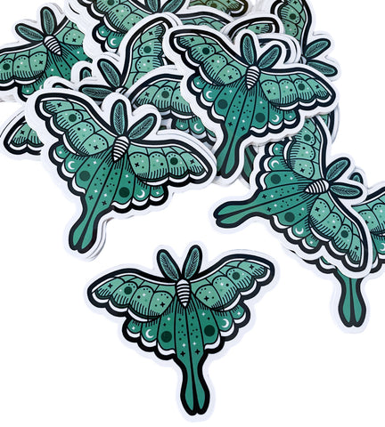 Luna Moth Sticker