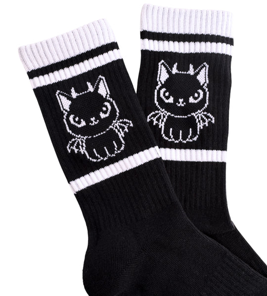 Devil Cat Athletic Socks
