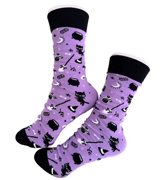 Purple Witchy Socks