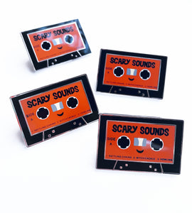 Scary Sounds Enamel Pin