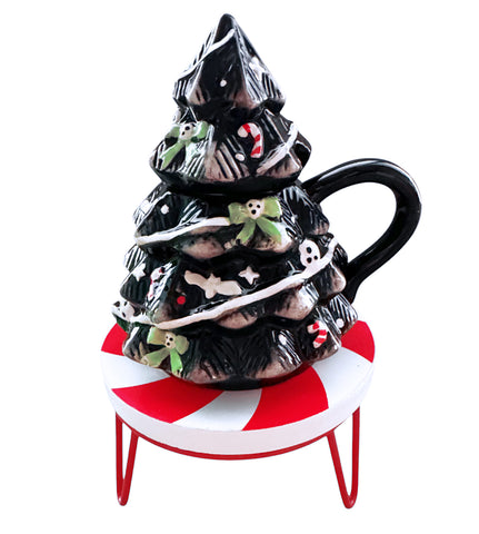 Creepmas Tree Mug with Lid & Spoon