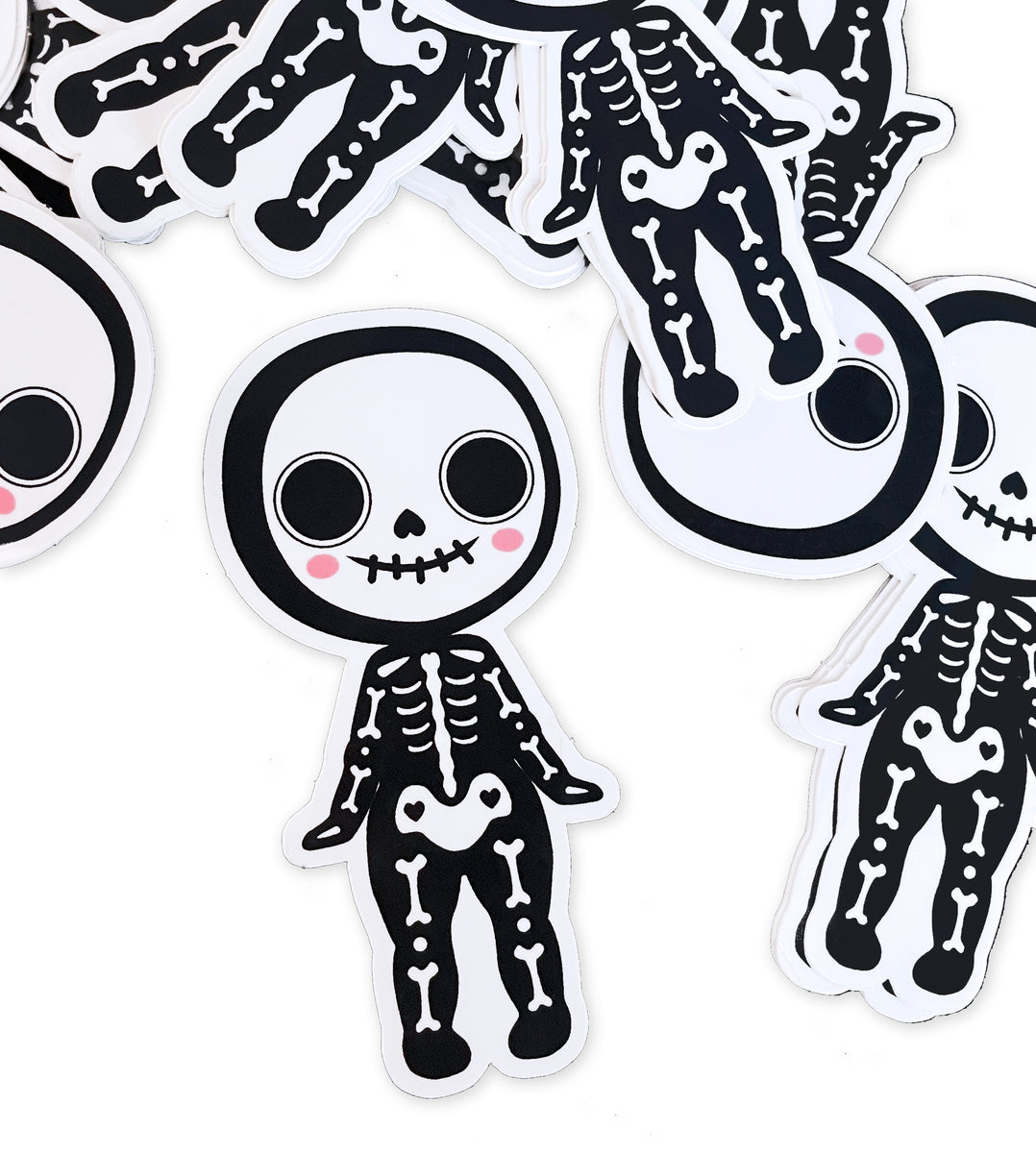 Skeleton Kewpie Sticker – Em & Sprout