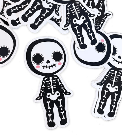 Skeleton Kewpie Sticker