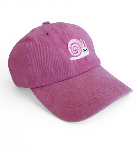 Embroidered Snail Cap - Adjustable Dad Hat