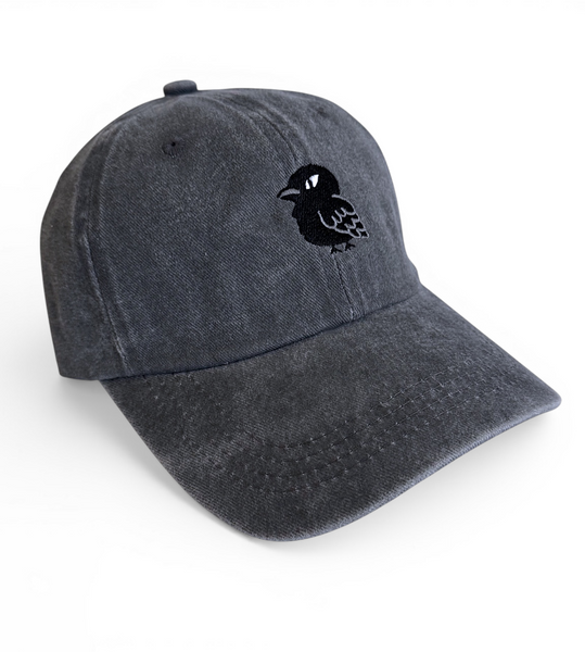 Embroidered Crow Cap - Adjustable Dad Hat