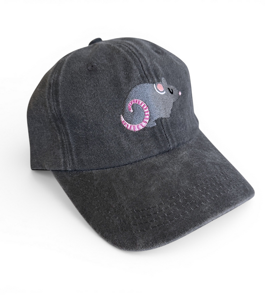 Embroidered Rat Cap - Adjustable Dad Hat