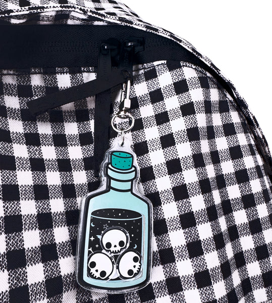 Poison Bottle Shaker Keychain