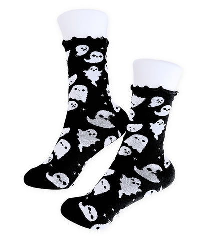 Ghost Friends Lettuce Edge Socks