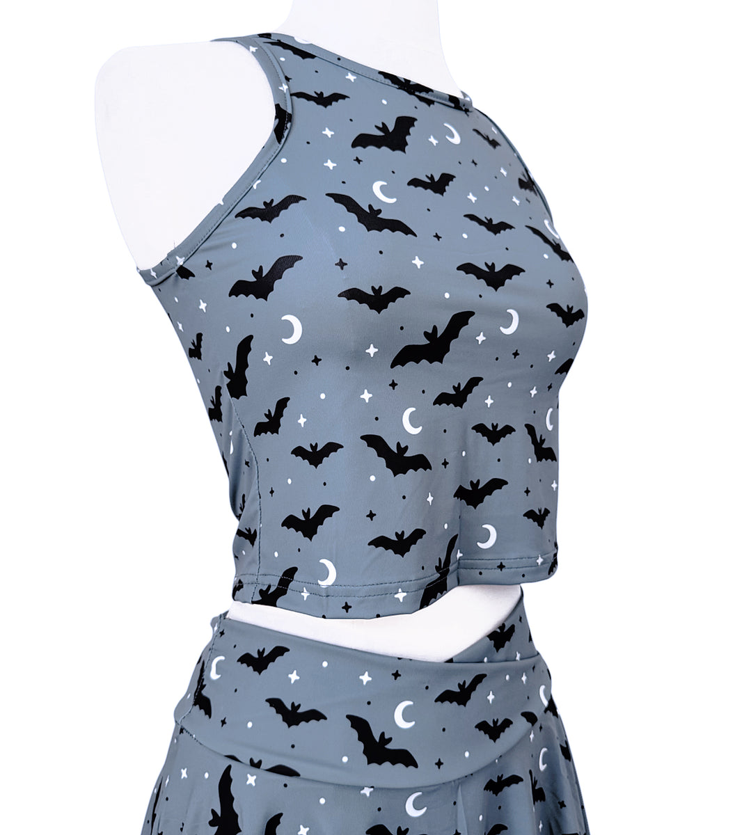 Gray Bats Snug Fit Crop Top – Em & Sprout