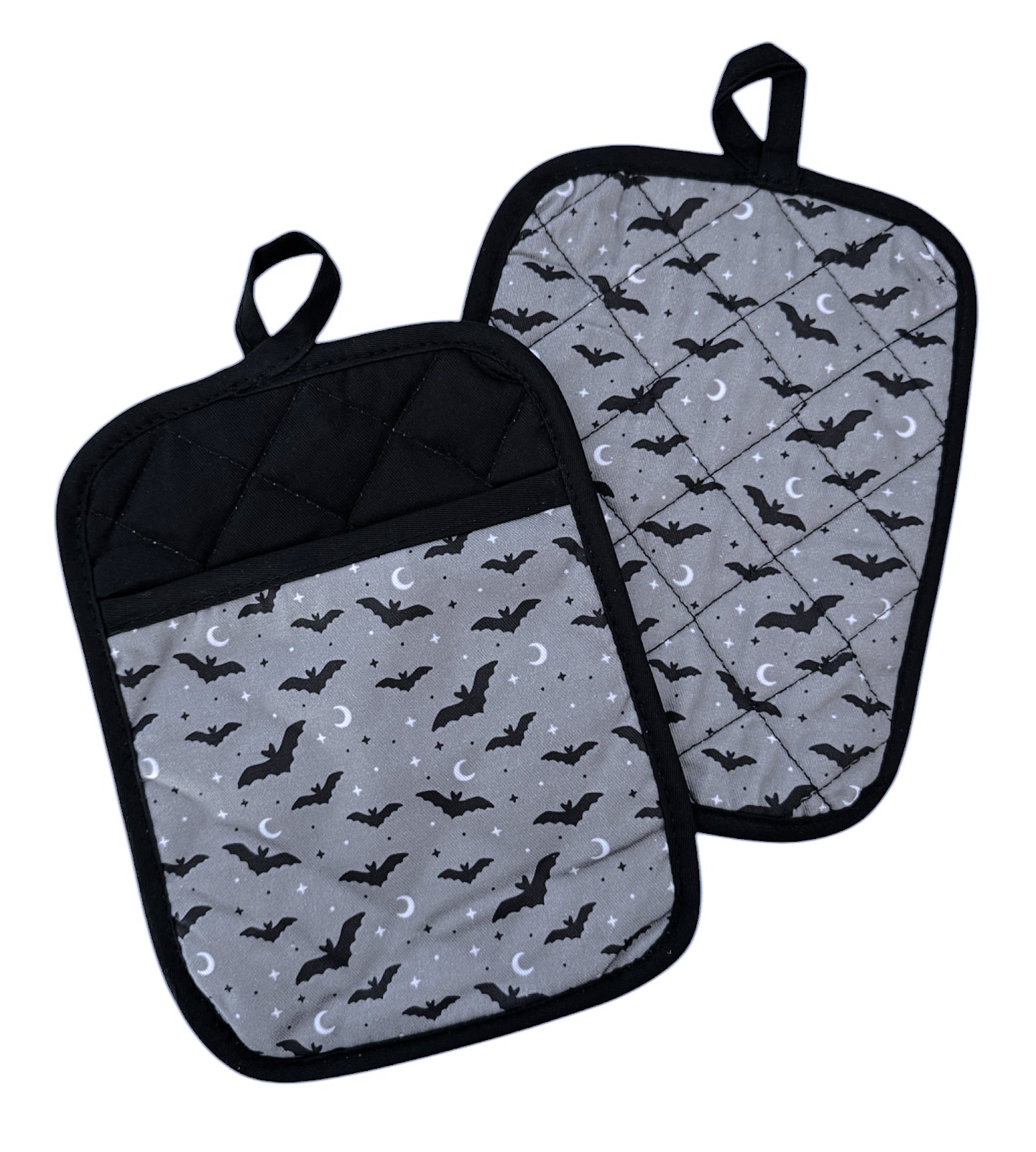 Gray Bats Pot Holder - Set of Two