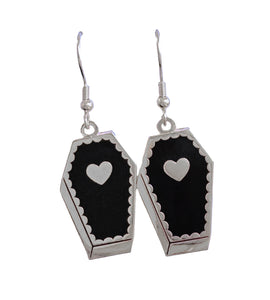 Coffin Earrings - Silver