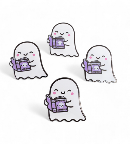 Spooky Stories Ghost Enamel Pin