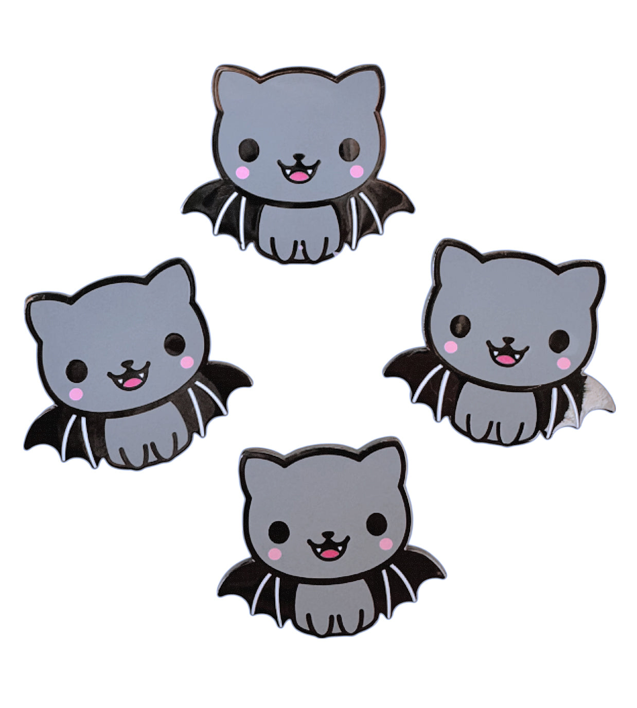 Bat Cat Enamel Pin