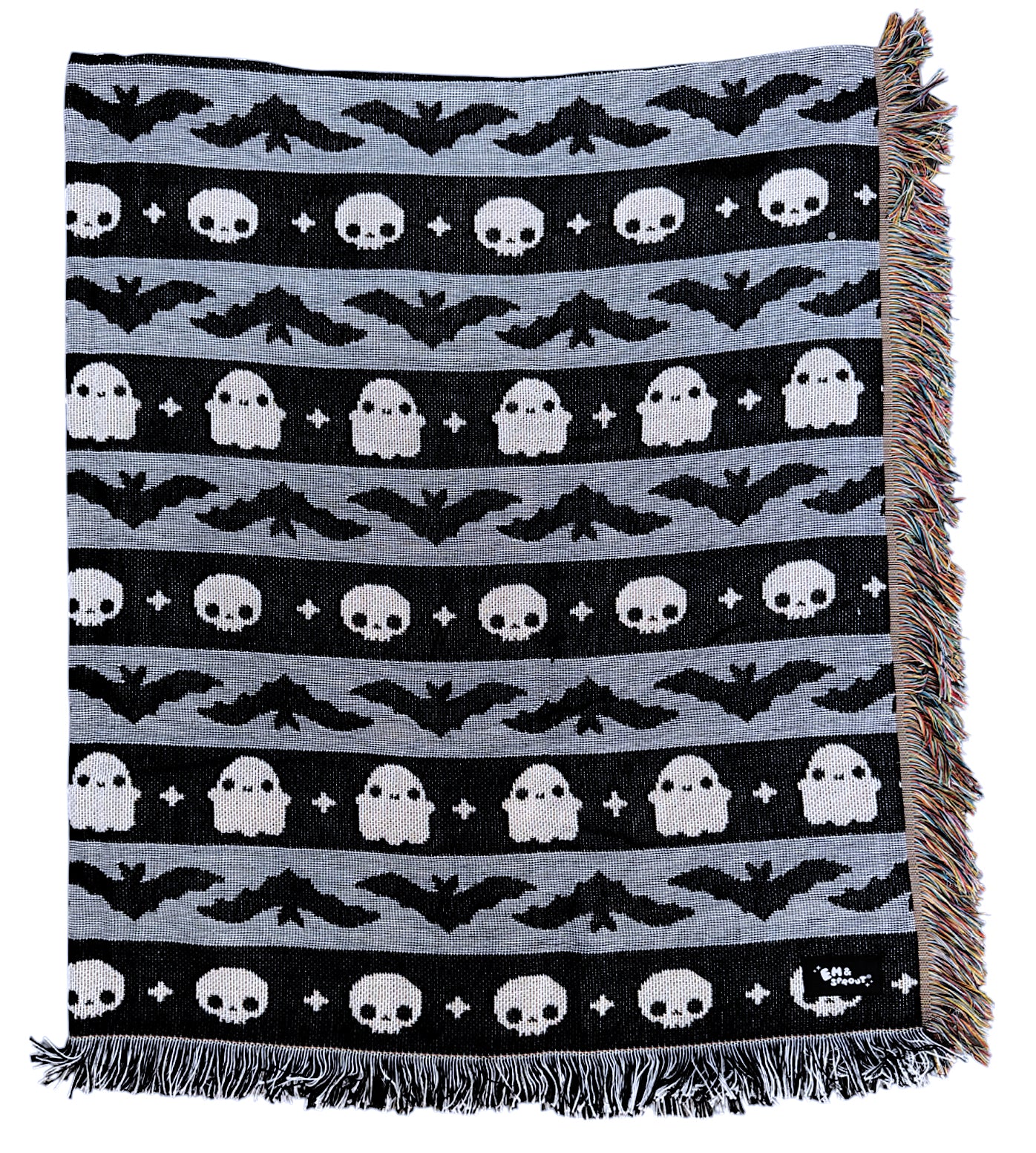 Spooky Stripe Woven Blanket