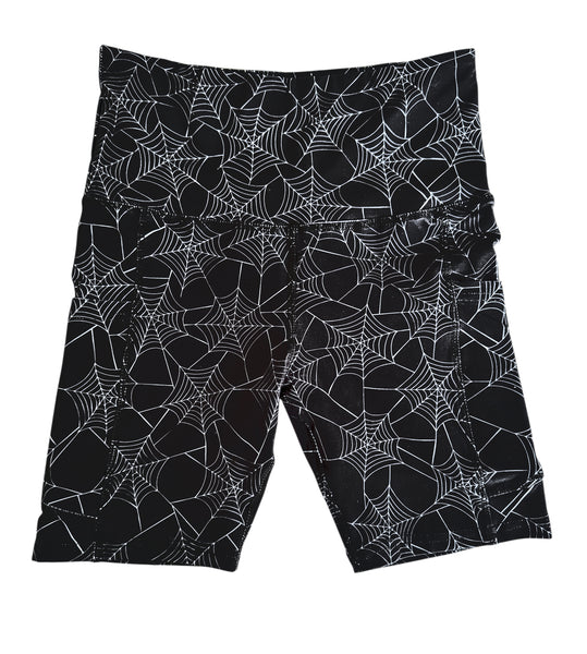 Spiderweb Pocket Athletic Short Leggings - Sizes S to 3X