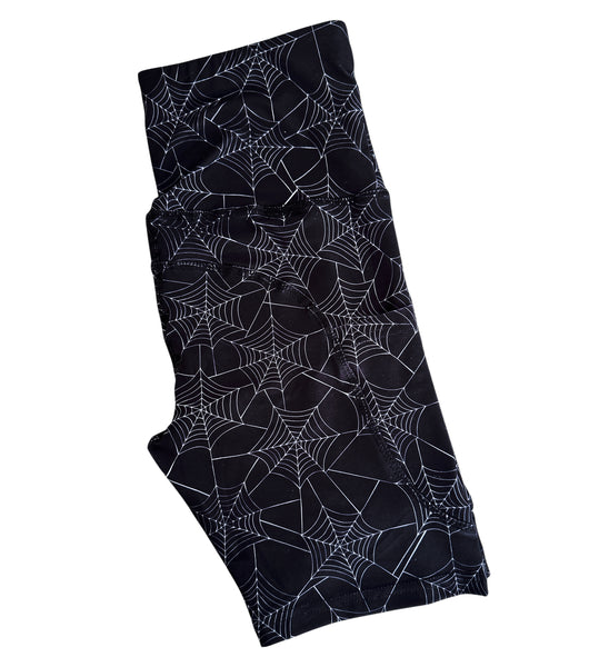 Spiderweb Pocket Athletic Short Leggings - Sizes S to 3X