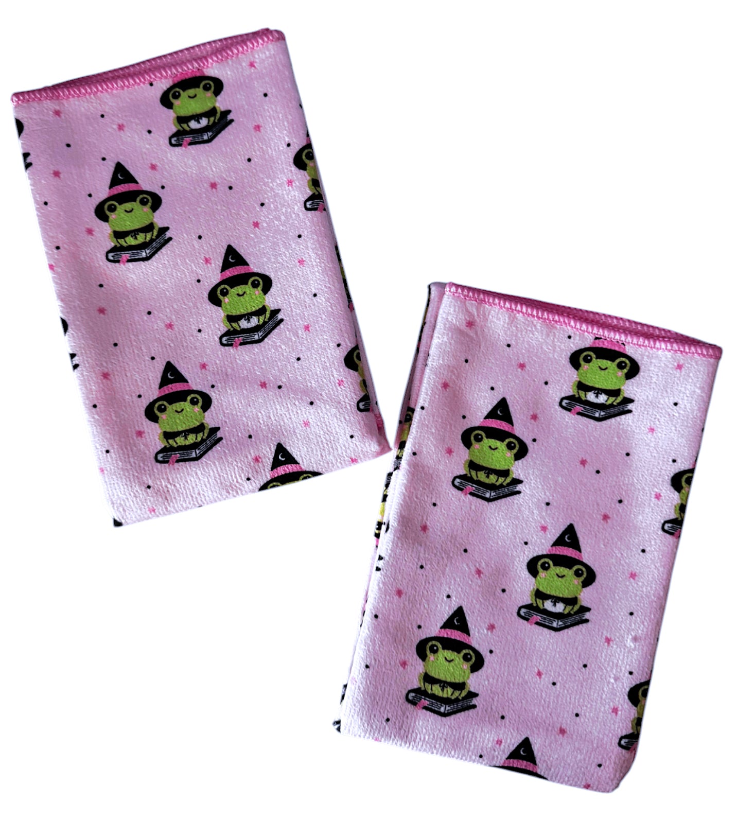 Frog Witch Terry Kitchen Towel - Set of Two