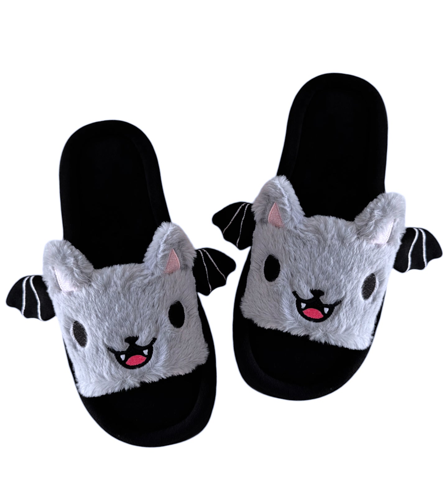 Bat Cat Slippers - Sizes 5-12