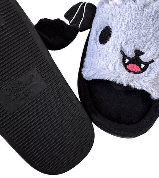 Bat Cat Slippers - Sizes 5-12