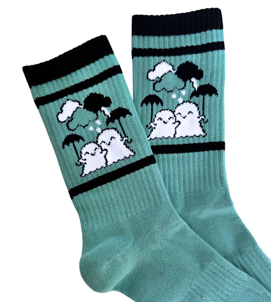 Umbrella Ghosts Athletic Socks