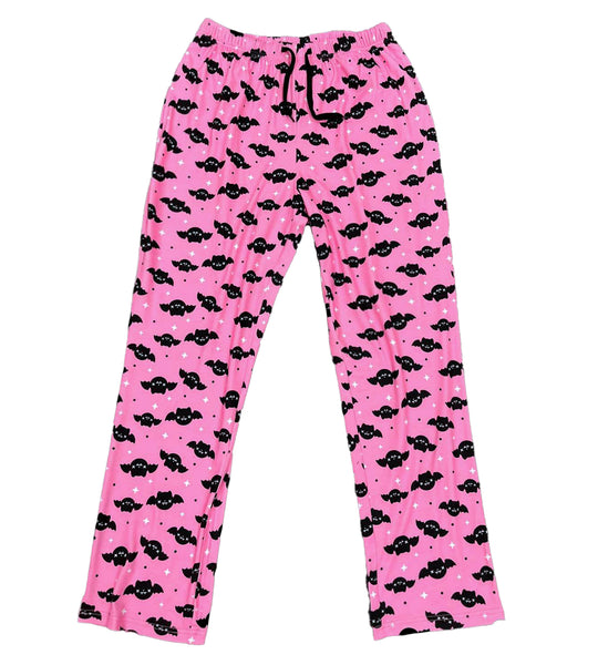 Pink Bat Pajama Pants - Sizes S-4X