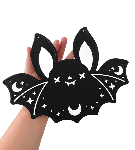 Bat Metal Wall Sign